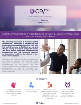 Criminal justice staff training brochure